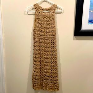 INC Metallic Crochet Dress